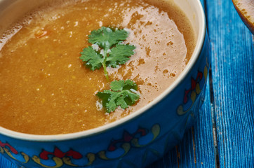 Moroccan Carrot Red Lentil Soup