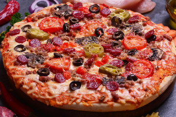 Fresh fragrant pizza from the best products