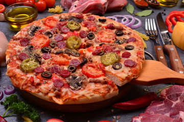 Fresh fragrant pizza from the best products