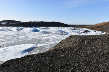 Iceland Svinafellsjokull Vatnajokull アイスランド ヴァトナヨークトル スヴィーナフェルスヨークトル 豚氷河