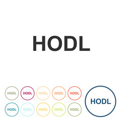 Runde Schaltflächen - HODL