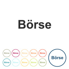 Runde Schaltflächen - Boerse