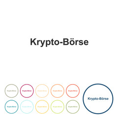 Runde Schaltflächen - Krypto-Boerse