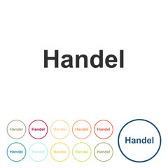 Runde Schaltflächen - Handel