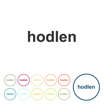 Runde Schaltfl&auml;chen - hodlen