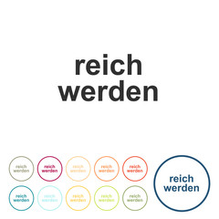 Runde Schaltflächen - reich werden