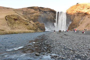 Iceland waterfall Skogafoss アイスランド スコゥガフォス 南部観光 滝