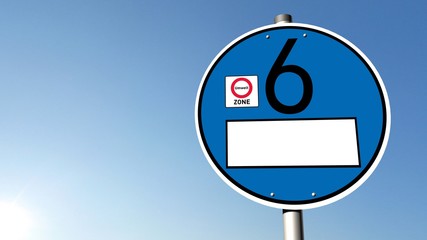 Schild Euro 6 - Abgasnorm