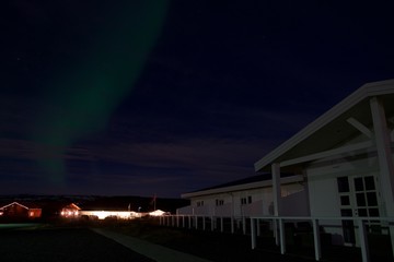 Fototapeta premium Iceland Aurora Northern Lights and star near Selfoss