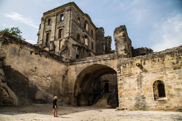 Gespenstisches altes Kastell / Fort aus dem Mittelalter