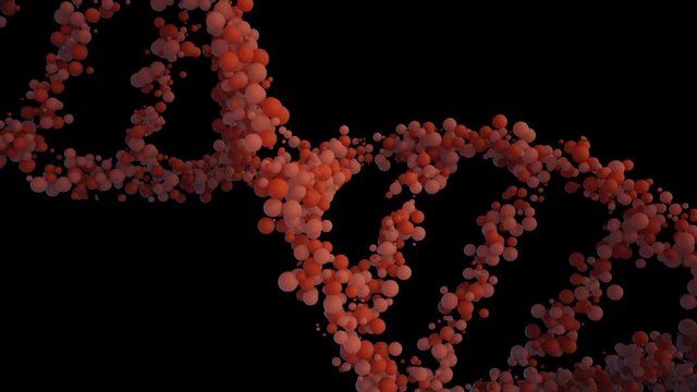 PNG alpha. Organic DNA animation.Beautiful 3D render.Health care medicine needs.Type 2
