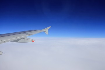 Fototapeta na wymiar the sky view from the airplane