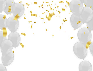 white transparent helium balloons on white background. Flying latex ballons.