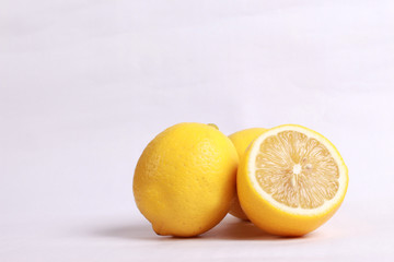 Lemon isolated on white