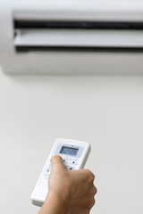 Remote control of the air conditioner