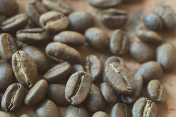 Fototapeta premium coffee beans macro
