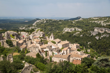 Fototapeta na wymiar Panorama und Sehenswürdigkeiten von Les Baux-de-Provence