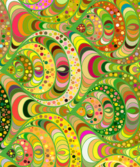 Vector wave background of doodle hand drawn lines