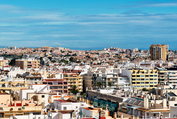 Fototapeta na wymiar Panorama of Torrevieja city. Spain