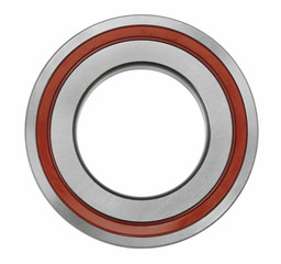 Close up of bearings isolated on white