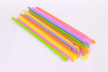 Straw isolated on white