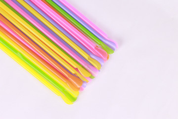 Straw isolated on white