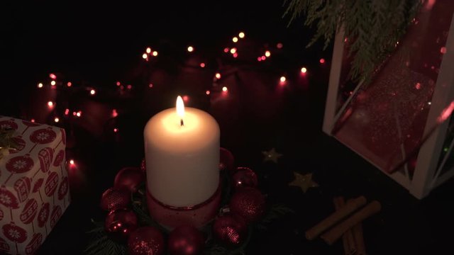 Christmas decorations and lights