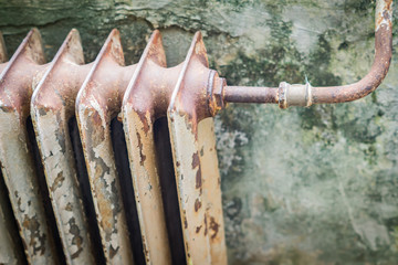 old cast iron radiator