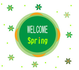 welcome spring badge 