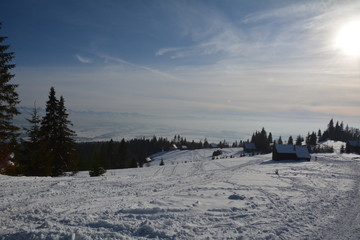 Mountain Gorce in winter