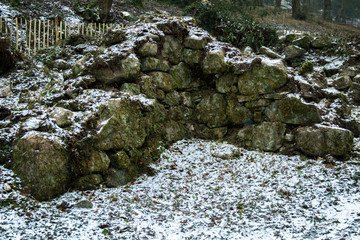 Ruins of an old stone building on Dartmoor