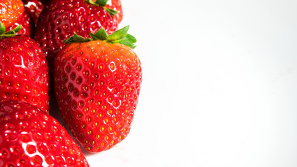 fresh strawberry on background