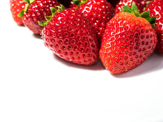 fresh strawberry on background