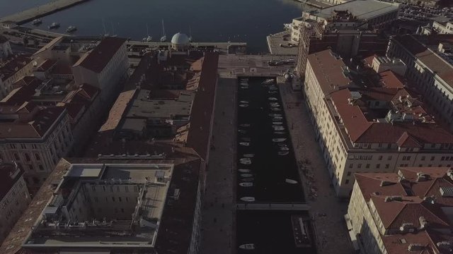Panorama of Trieste in sunny weather