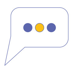 speech bubble isolated icon vector illustration design