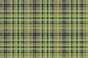 Green check plaid tartan seamless pattern