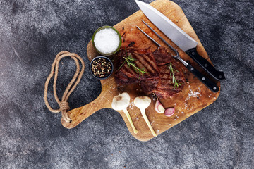 Barbecue Rib Eye Steak, dry Aged Wagyu Entrecote Steak