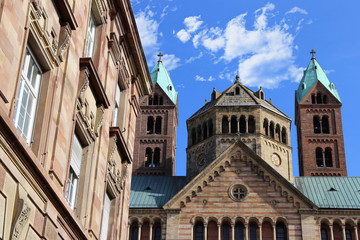Fototapeta na wymiar Dom zu Speyer, Rheinland-Pfalz, Deutschland 