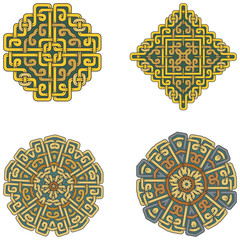 A set of beautiful Celtic patterns.
