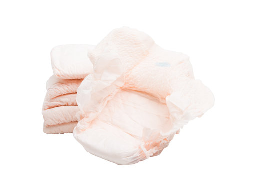 female diapers isolated