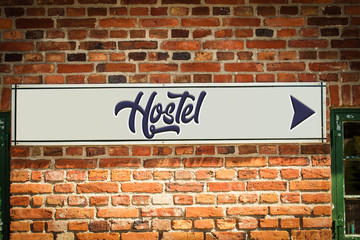 Schild 318 - Hostel