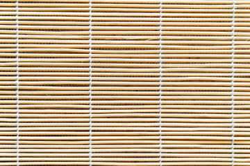 Texture mats made of young bamboo for background. Reed mat