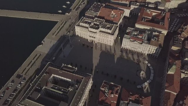 Panorama of Trieste in sunny weather