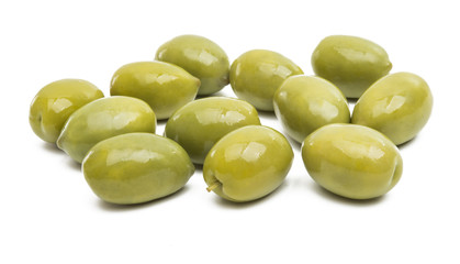 green olives isolated