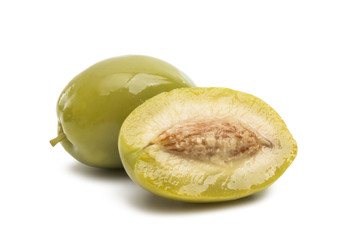 green olives isolated