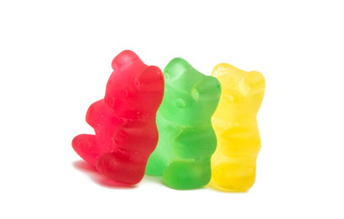 jelly bears isolated