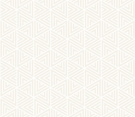 Vector seamless pattern. Modern stylish texture. Repeating geometric tiles from striped elements