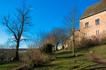 Fototapeta na wymiar Blomberg, Burg, Stadtmauer