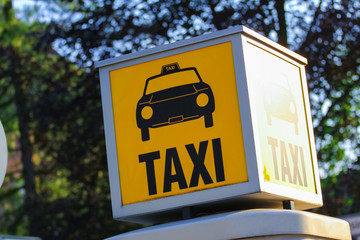 Taxi rank sign