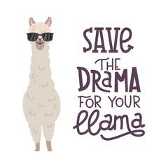 Lama lettering poster - 195220043